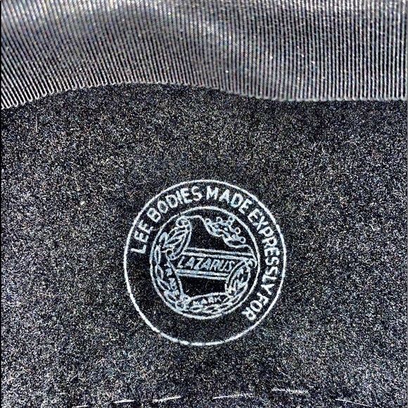 Vntg ladies Black velvet bonnet Hat w rhinestones Lazarus model Cincinnati beani - Picture 13 of 16